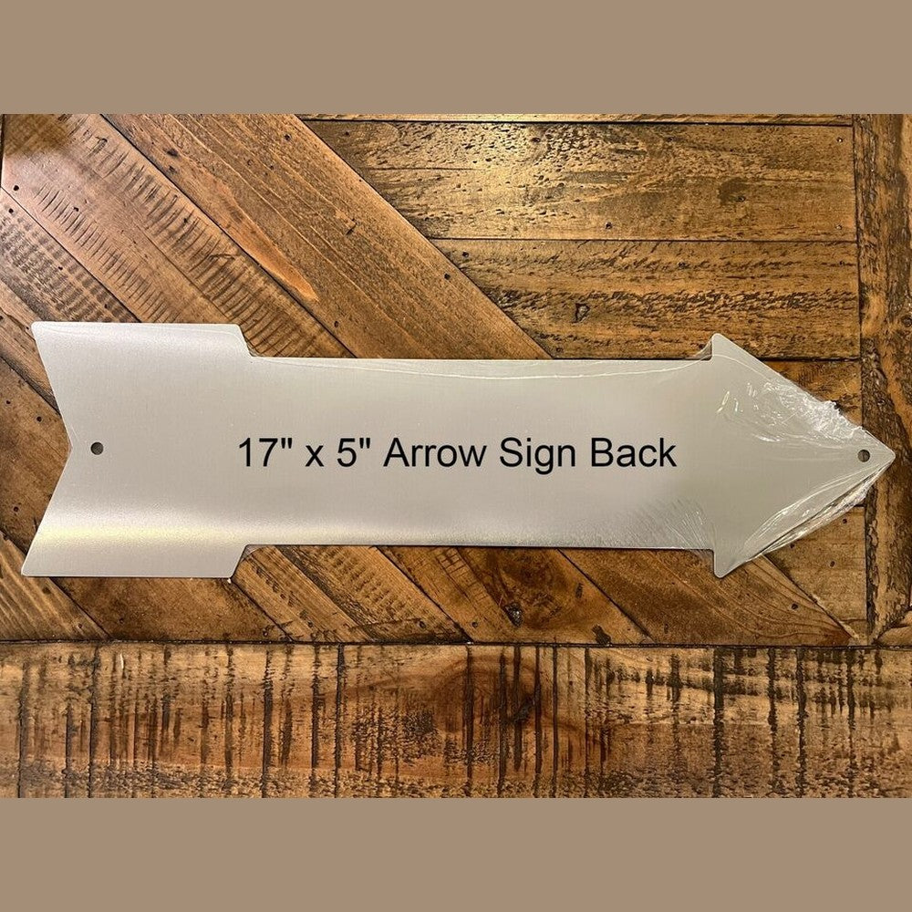 The Man Cave 17" x 5" Novelty Metal Arrow Sign Novelty Sign Style Your Walls